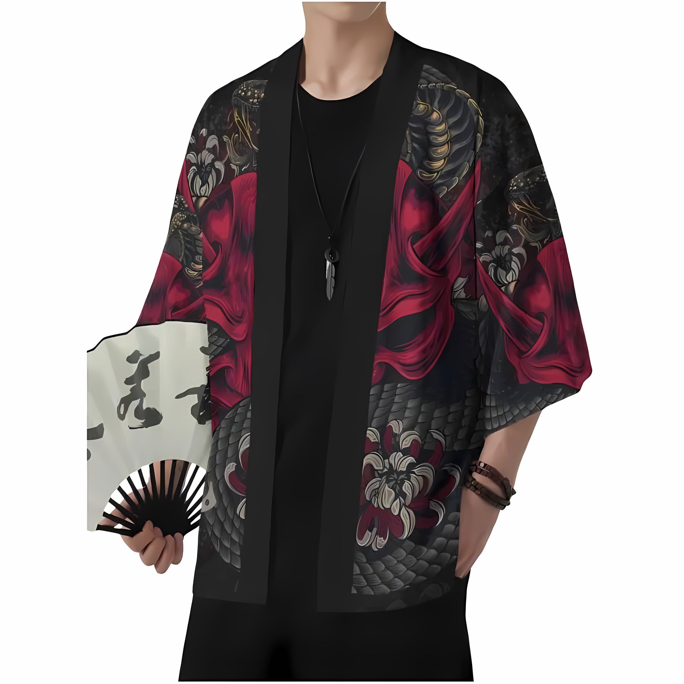 Street Fashion Kimono - 2026 Summer New Men's Kimono with