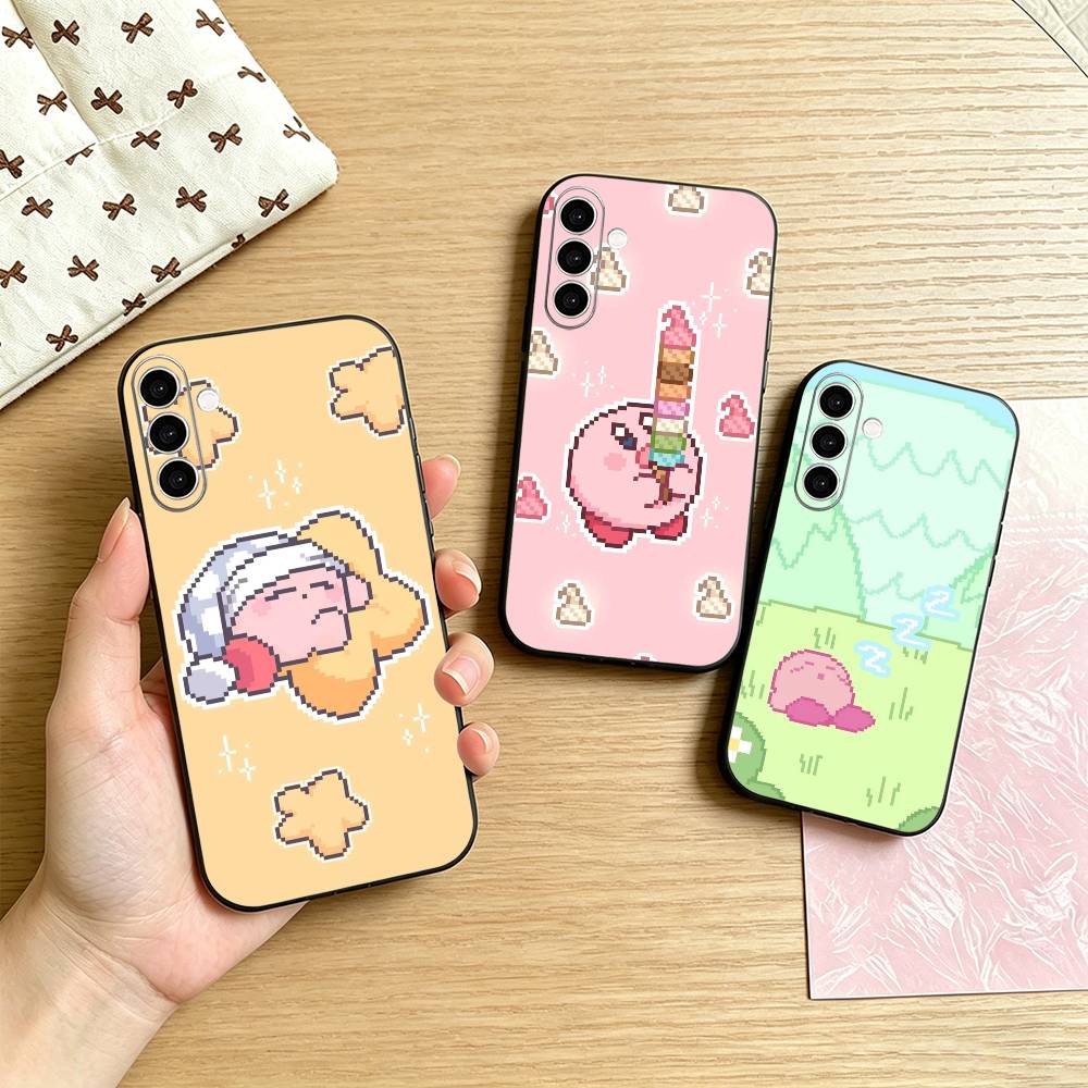 Street Fashion Store - Cartoon Pink Pixel K-Kirbys-KK Phone Case