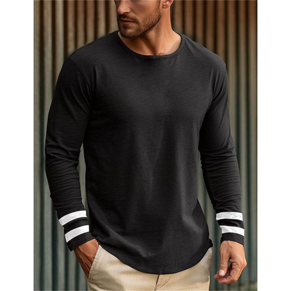 Casual Simple Style Men's T Sh - Street Fashion Men 评论和价格