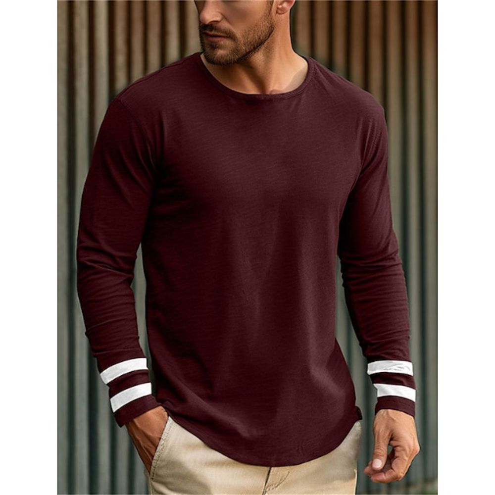Casual Simple Style Men's T Sh - Street Fashion Men 评论和价格