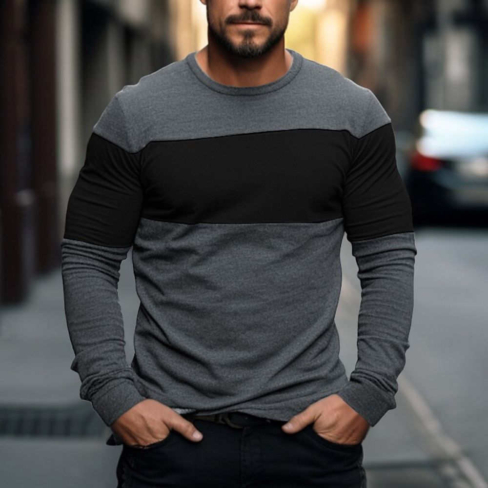 Casual Simple Style Men's T Sh - Street Fashion Men 评论和价格