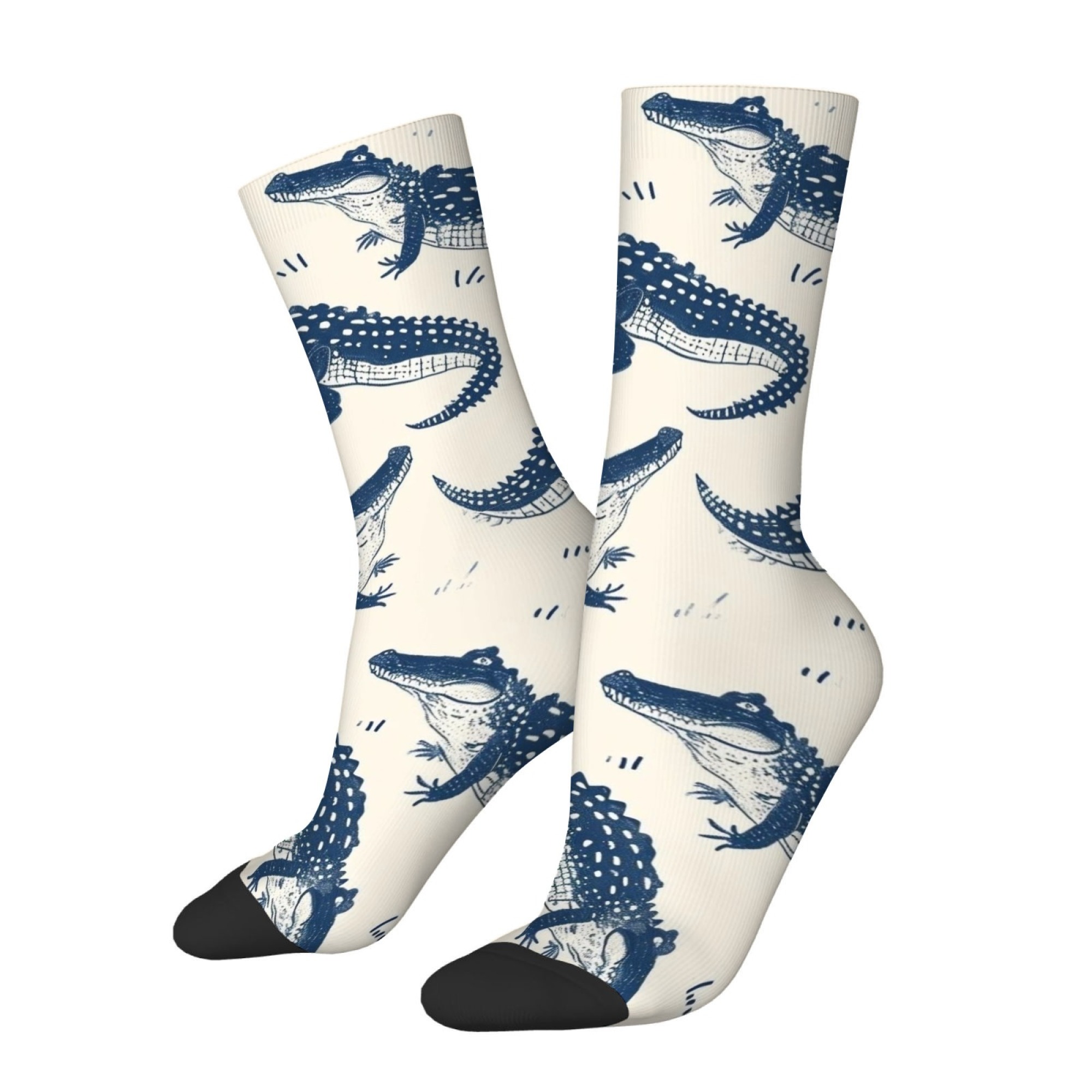 Cute Cartoon Crocodile Print M - Street Fashion Style Youtube 评论和价格