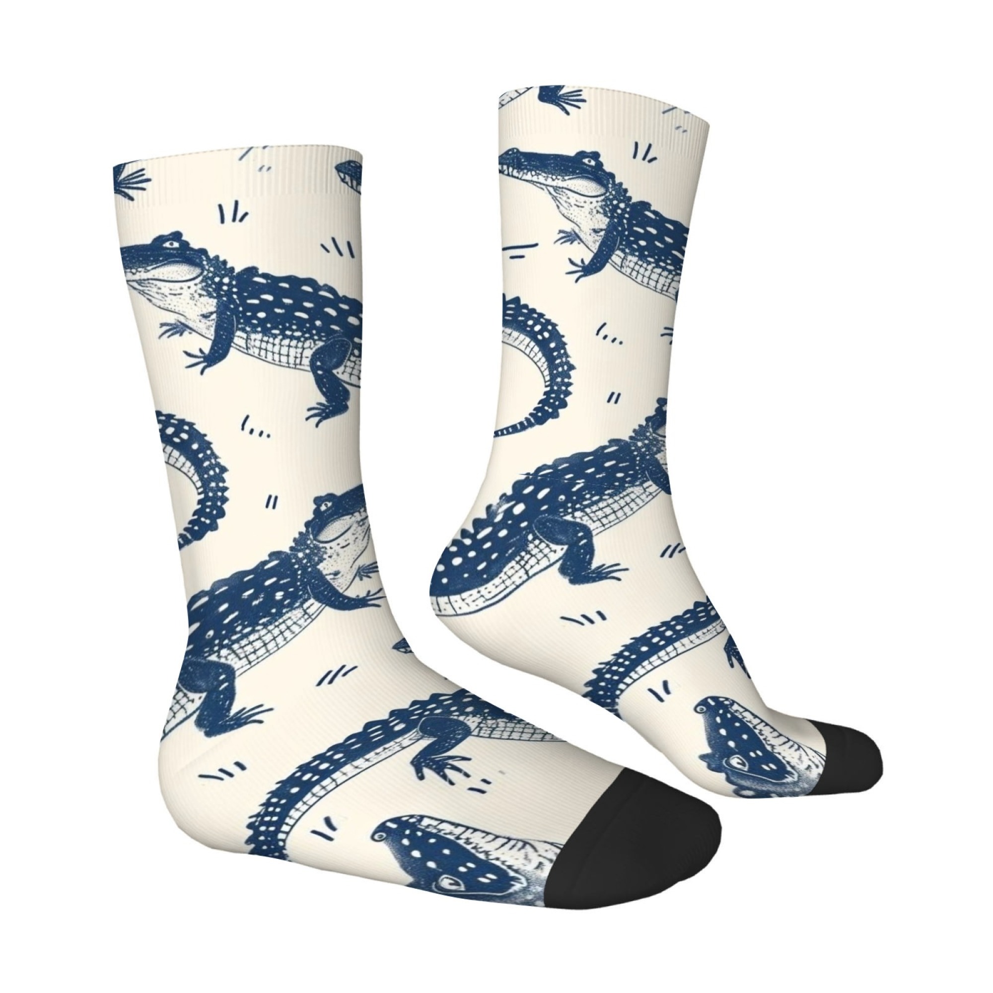 Cute Cartoon Crocodile Print M - Street Fashion Style Youtube 评论和价格