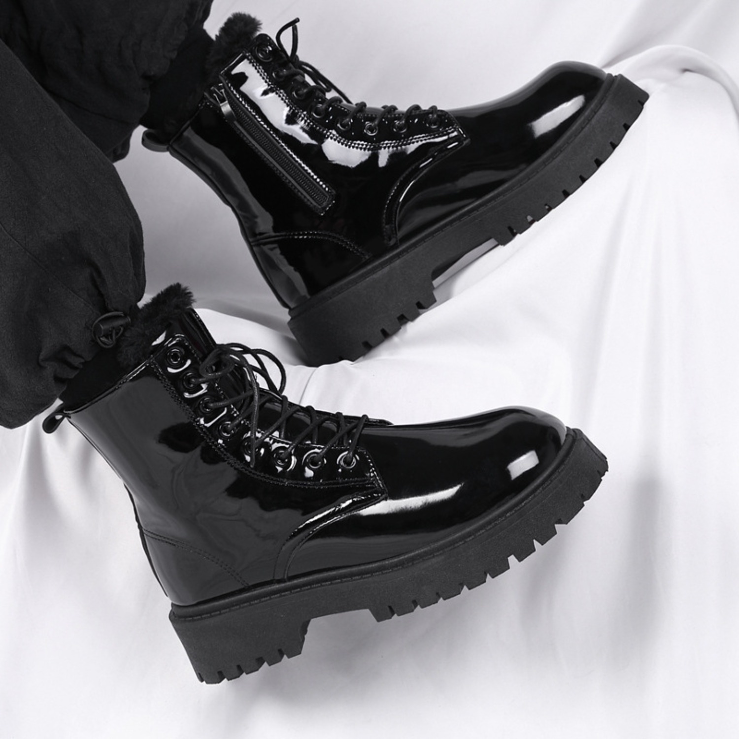 Men's warm plush high-top boot - Street Fashion Winter 2026 评论和价格