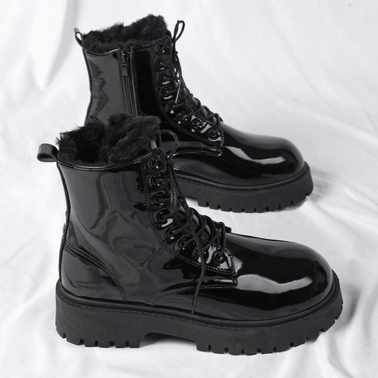 Men's warm plush high-top boot - Street Fashion Winter 2026 评论和价格