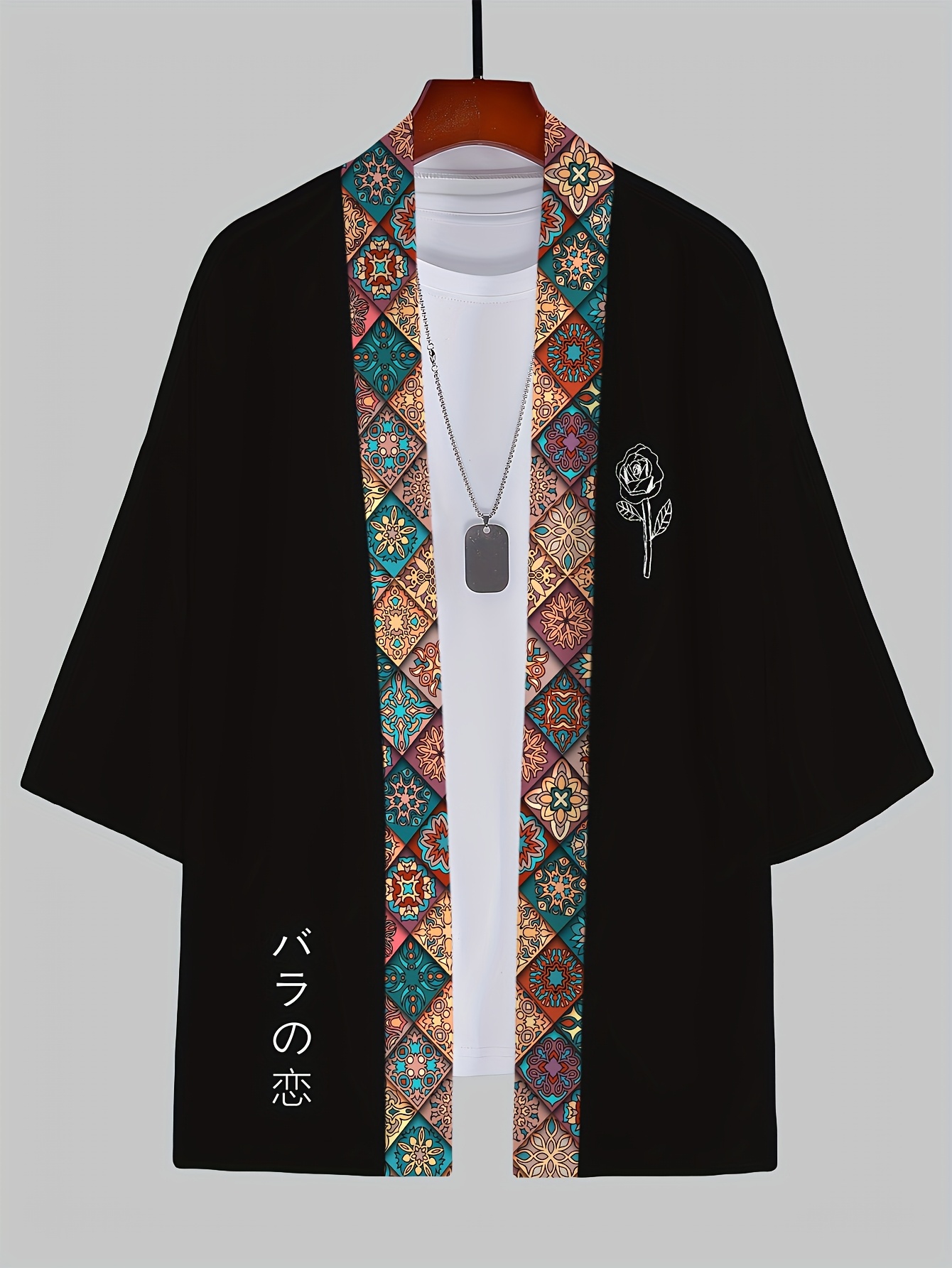 2026 Summer Men's Kimono 3D Pr - Street Fashion Kimono 评论和价格