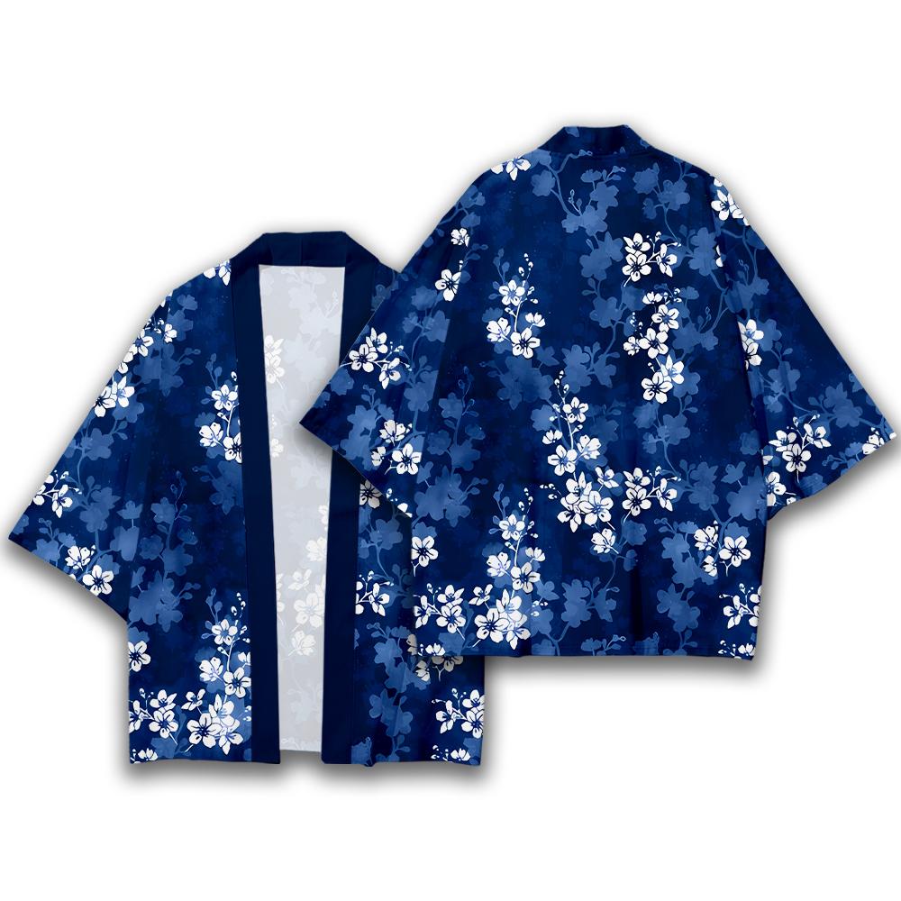 Cherry Blossom Pattern Japanes - Street Fashion Kimono 评论和价格