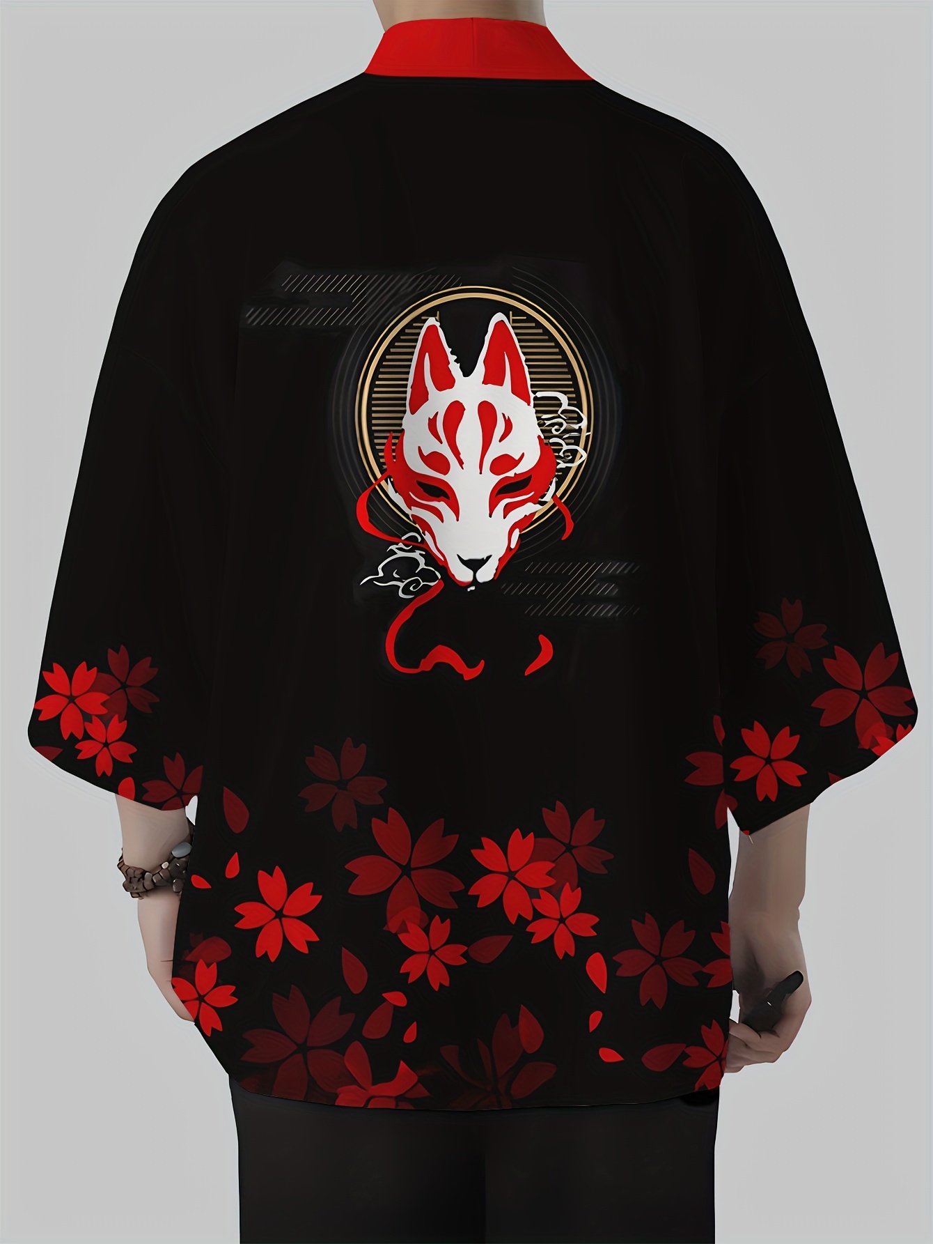 2026 Summer Men's Kimono 3D Pr - Street Fashion Kimono 评论和价格