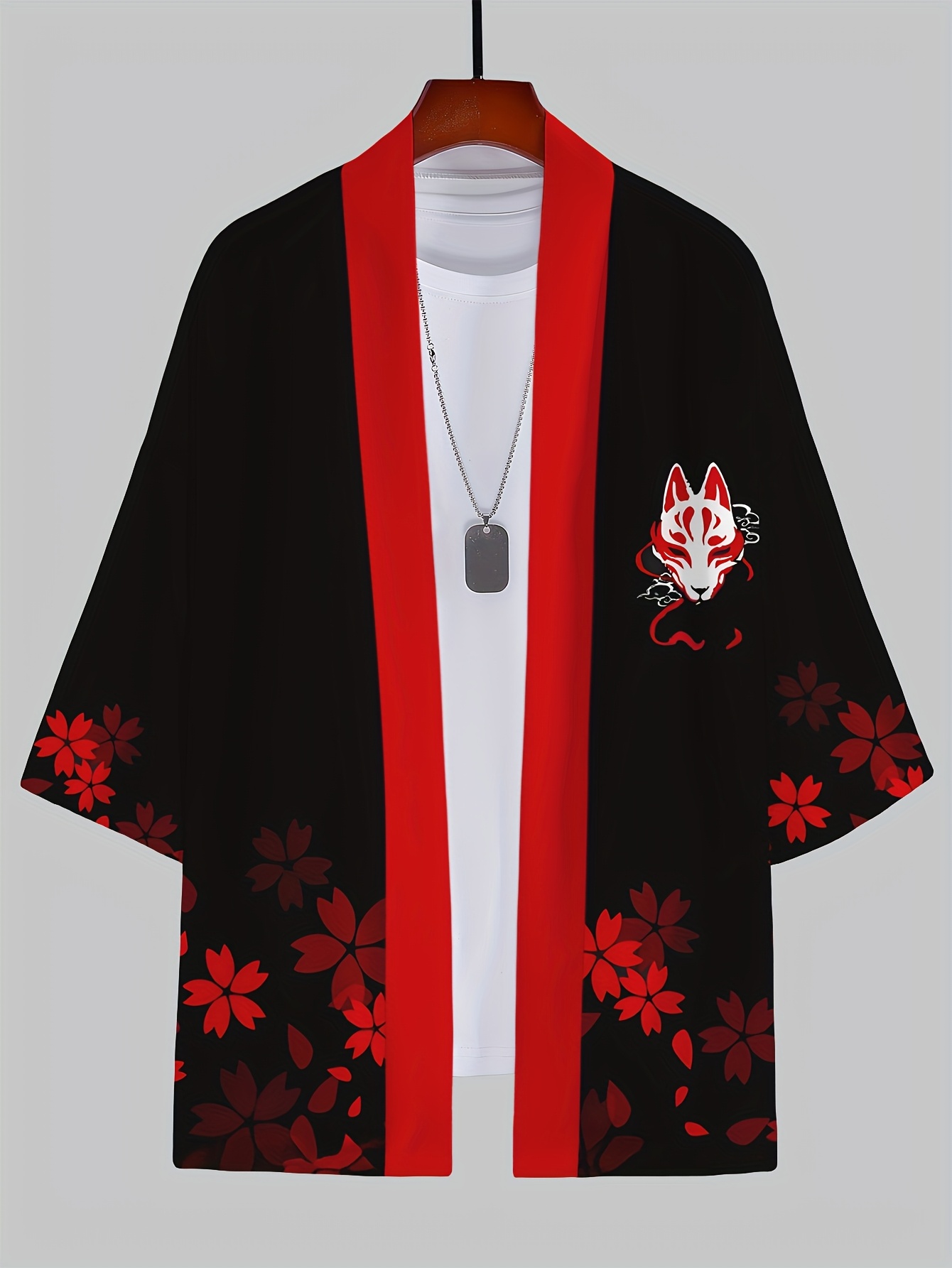 2026 Summer Men's Kimono 3D Pr - Street Fashion Kimono 评论和价格