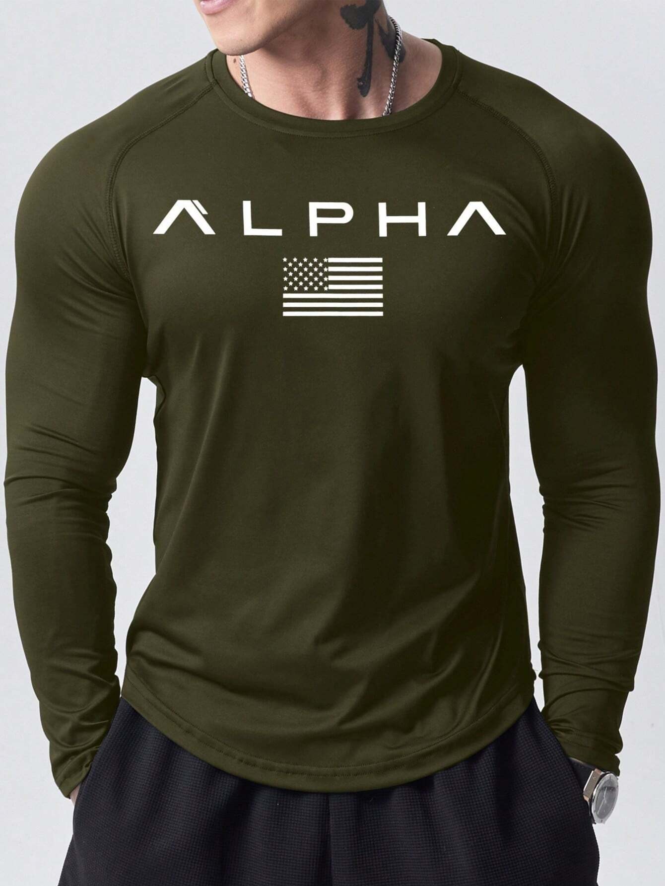 New men's long-sleeved T-shirt - Street Fashion Men 评论和价格