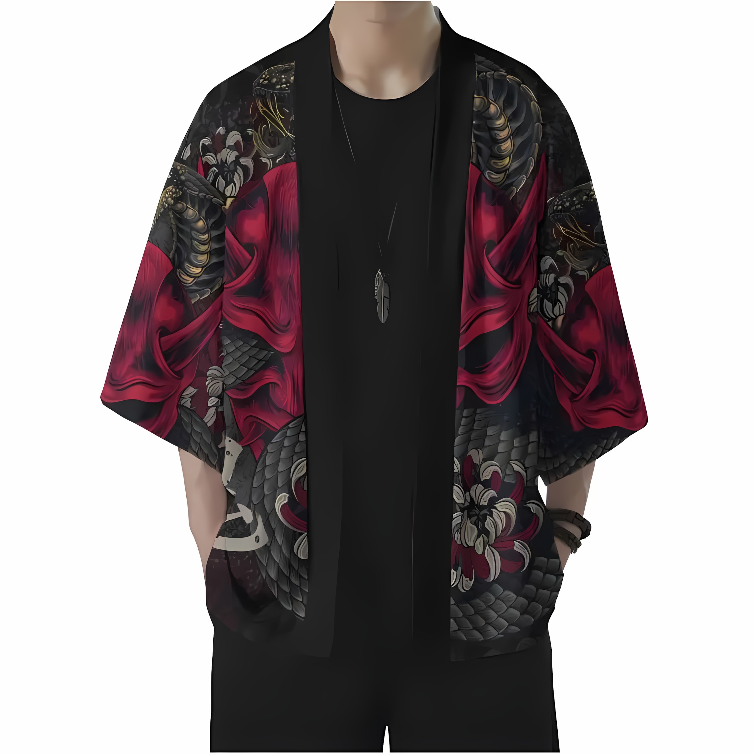 2026 Summer New Men's Kimono w - Street Fashion Kimono 评论和价格