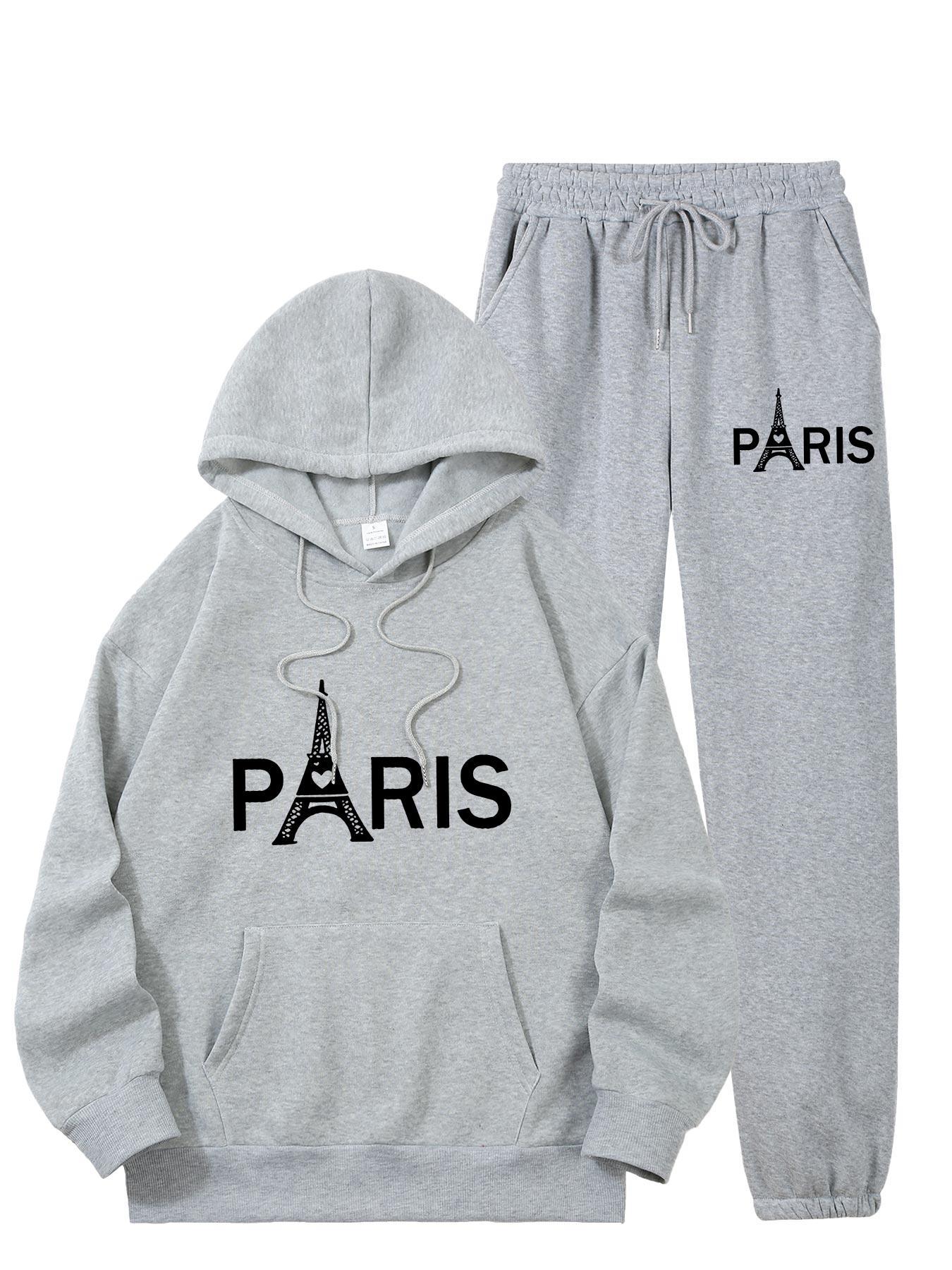 Ladies Paris Eiffel Tower Prin - Street Fashion Men 评论和价格