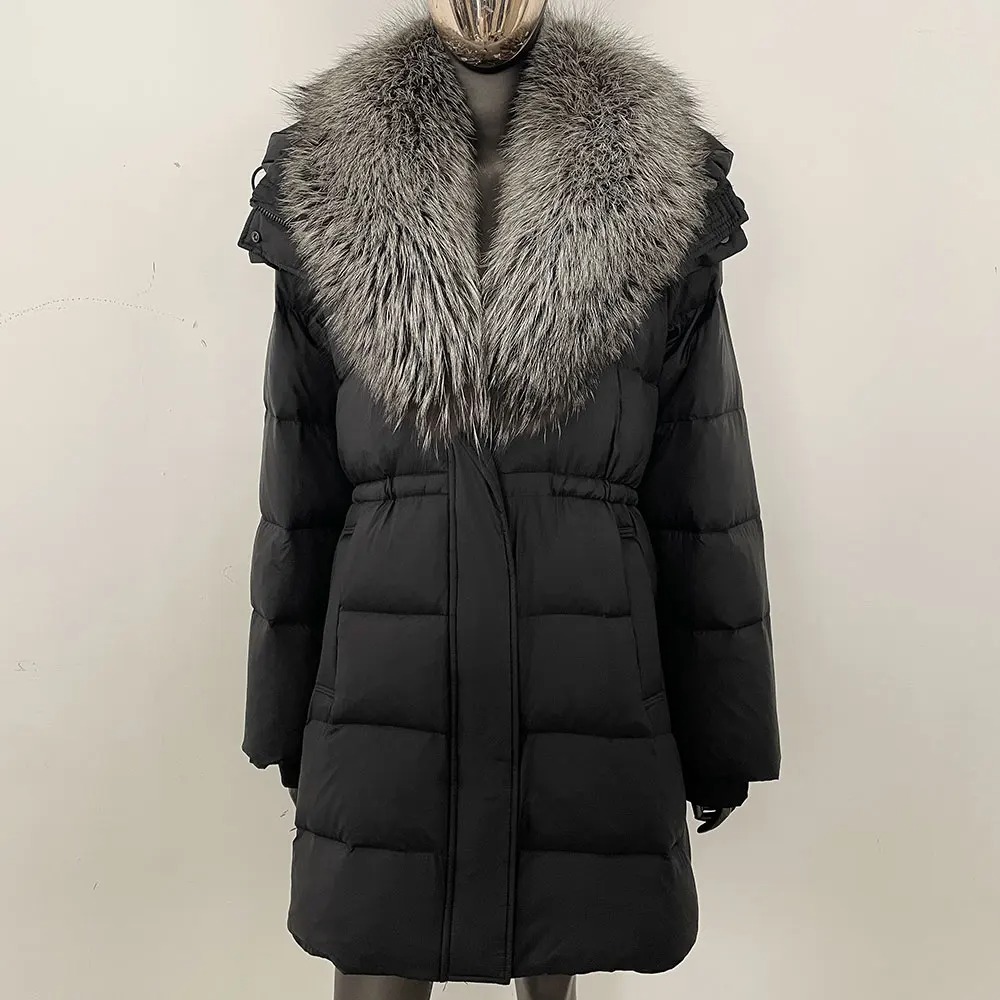Real Fur Jacket Fashion Hooded - Street Fashion Store 评论和价格