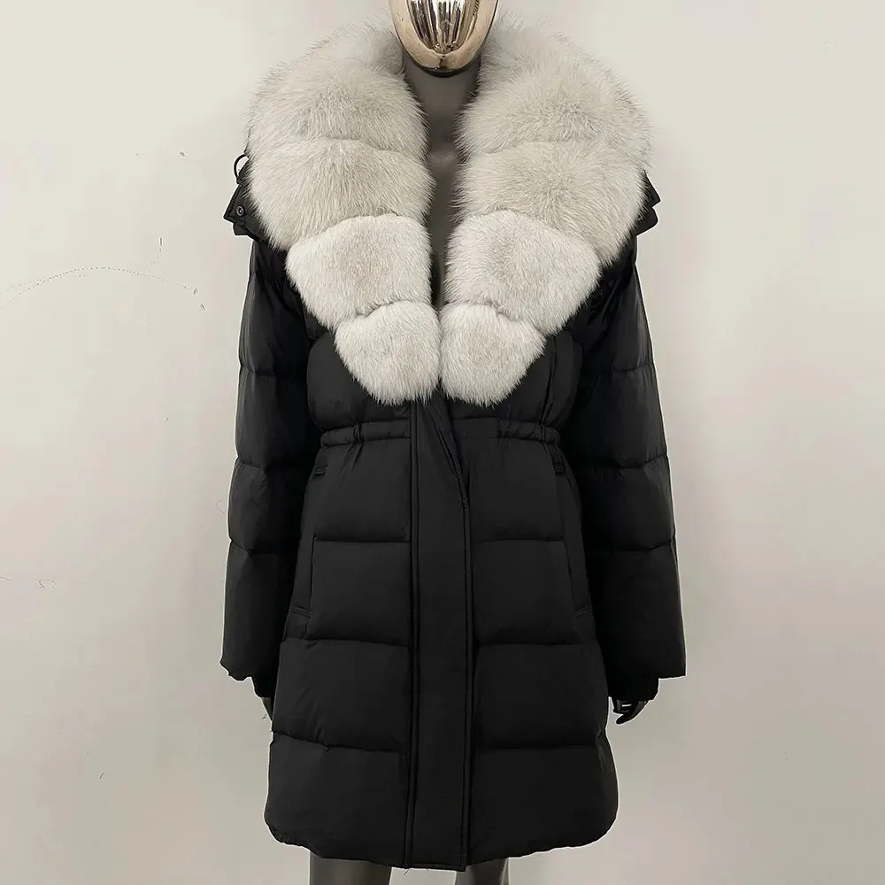 Real Fur Jacket Fashion Hooded - Street Fashion Store 评论和价格
