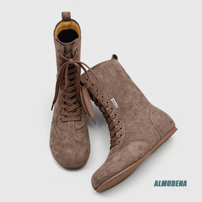 Men's Suede Mid-Calf Lace-Up B - Street Fashion Winter 2026 评论和价格