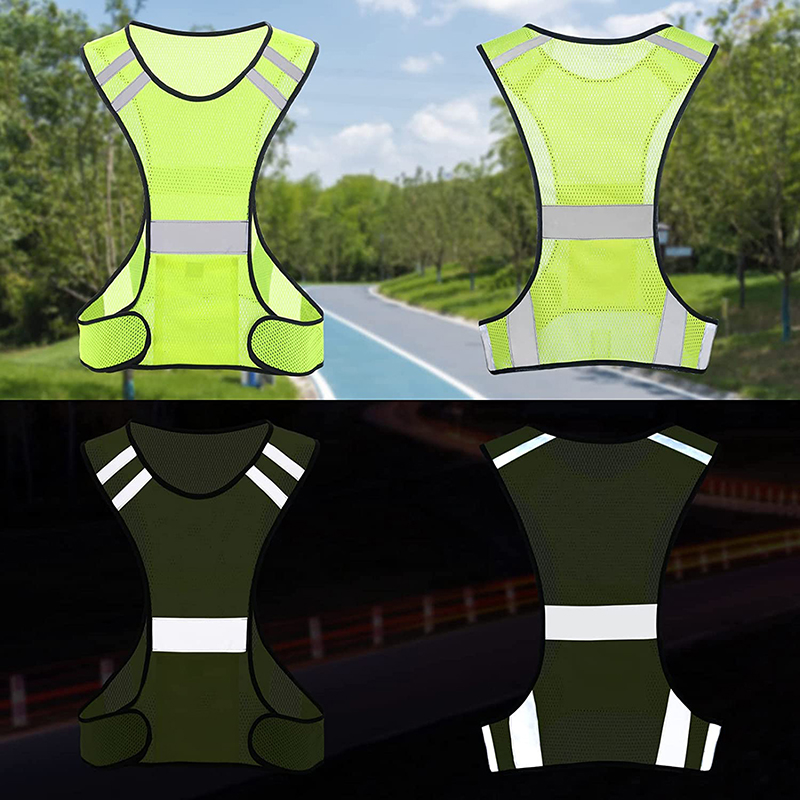 Visibility Fluorescent Mesh Re - Reflective Jacket Running 评论和价格