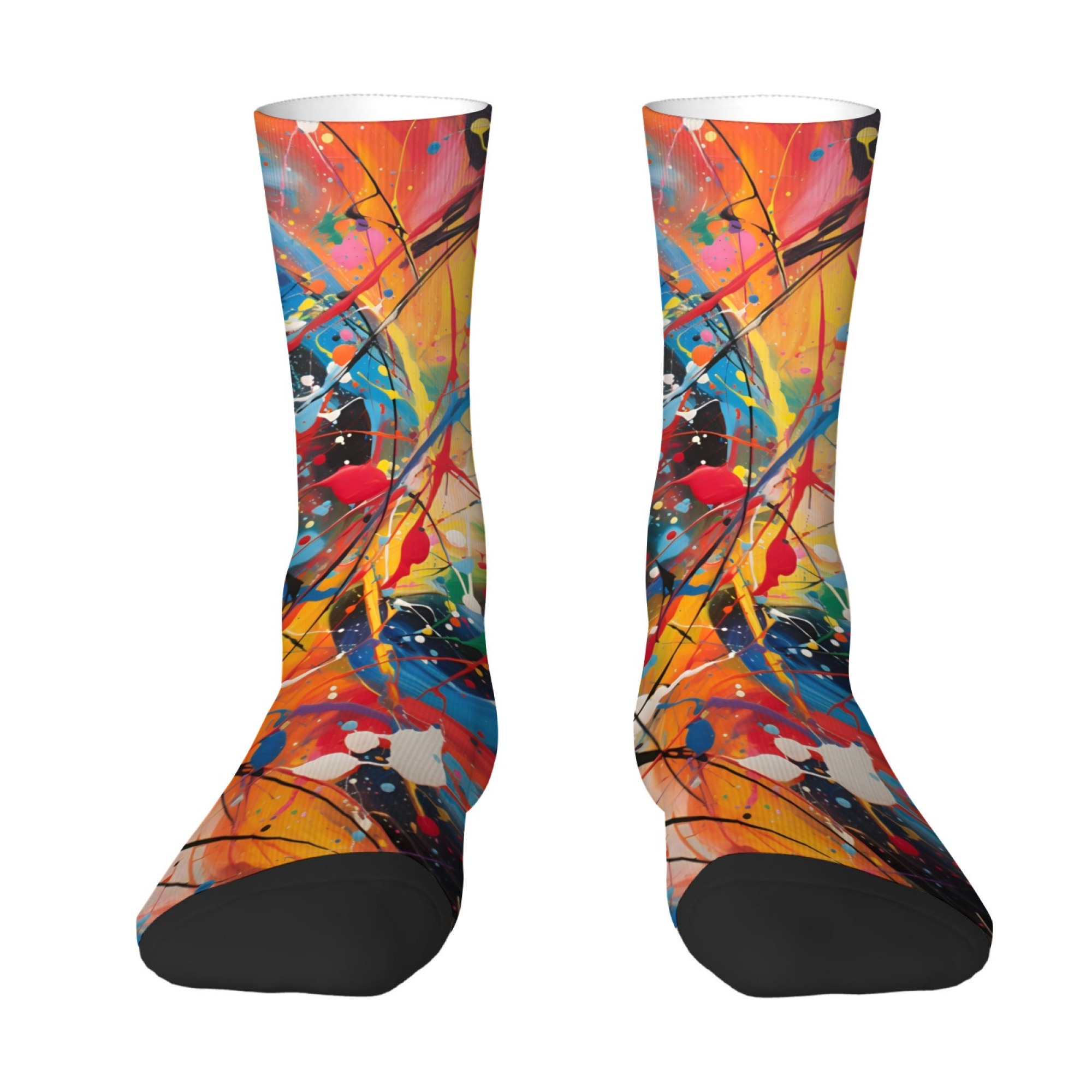 Ink Splatter Socks Non-slip El - Street Fashion Style Youtube 评论和价格