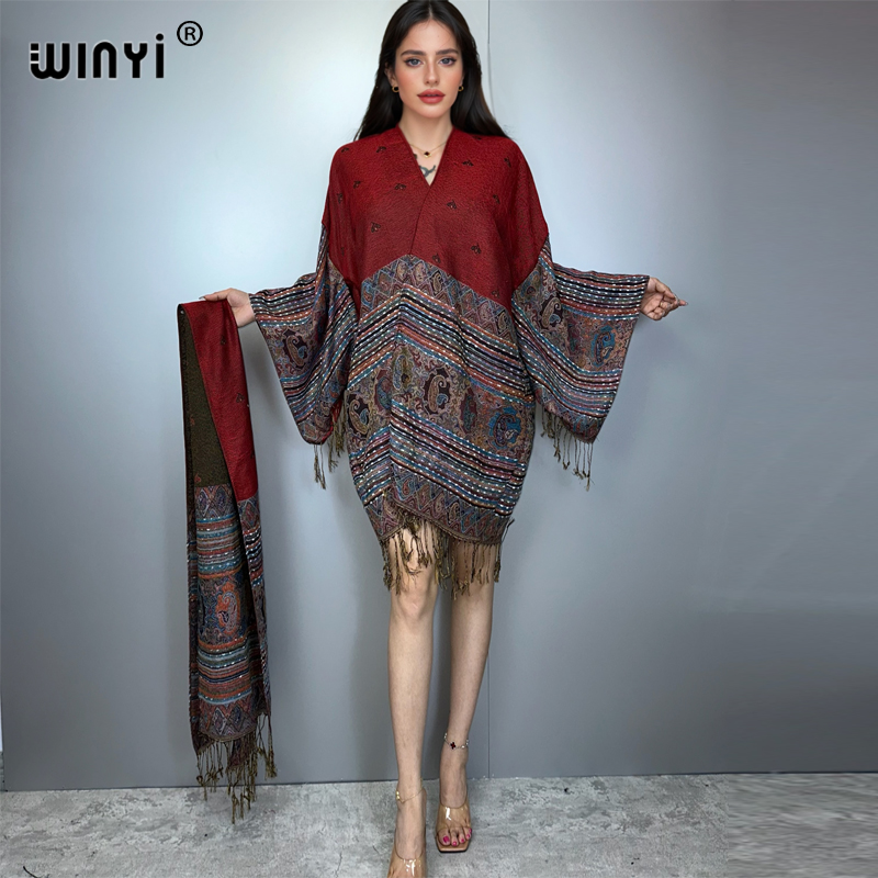 WINYI kimono maxi coat Africa  - Street Fashion Kimono 评论和价格