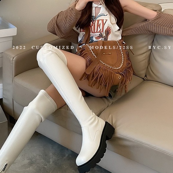 Women Stretch Over-the-knee Bo - Street Fashion Winter 2026 评论和价格