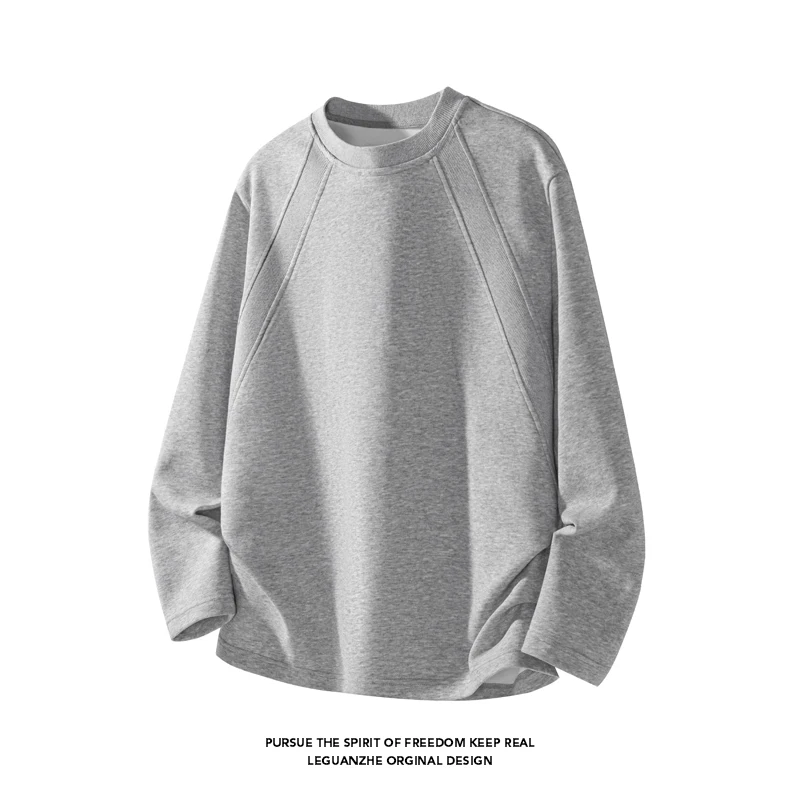 Men Fashion Raglan Seam Crew N - Street Fashion Men 评论和价格