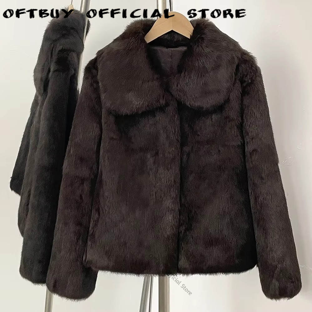 Reality Fur Coat Short Natural - Street Fashion Store 评论和价格