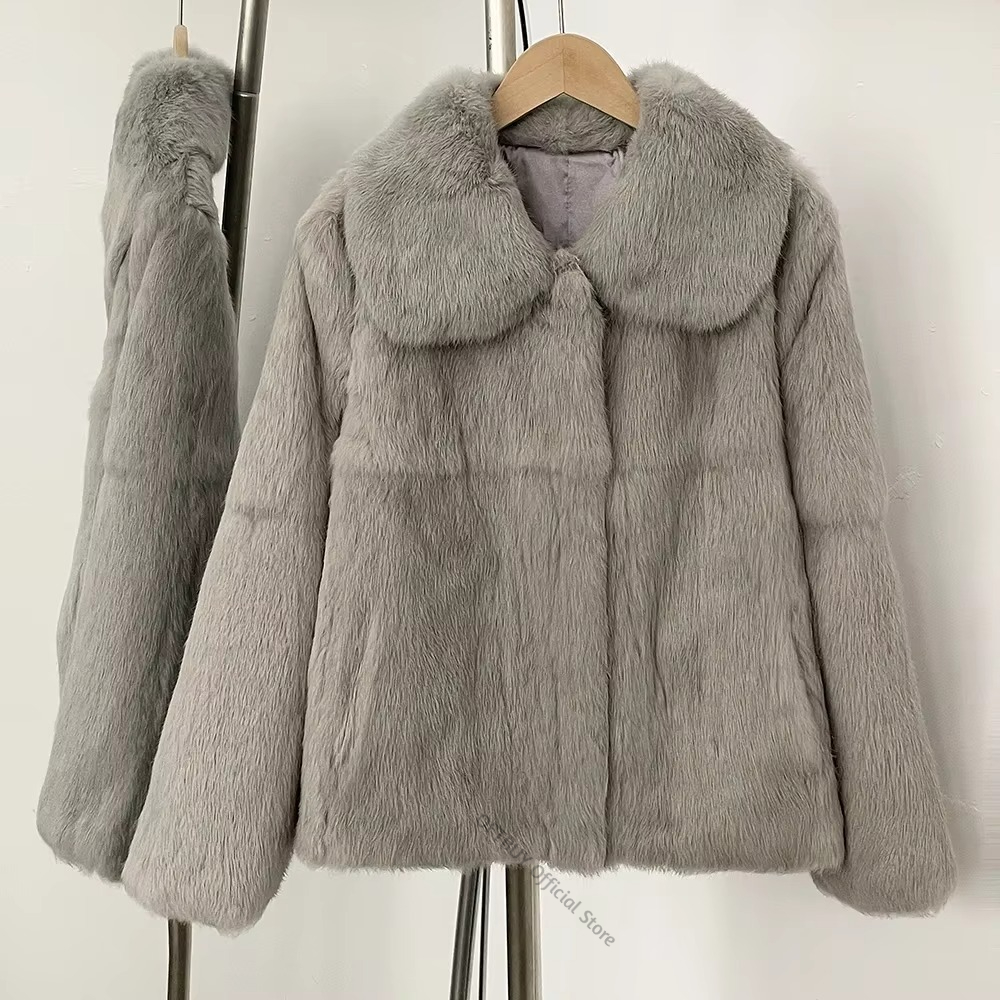 Reality Fur Coat Short Natural - Street Fashion Store 评论和价格